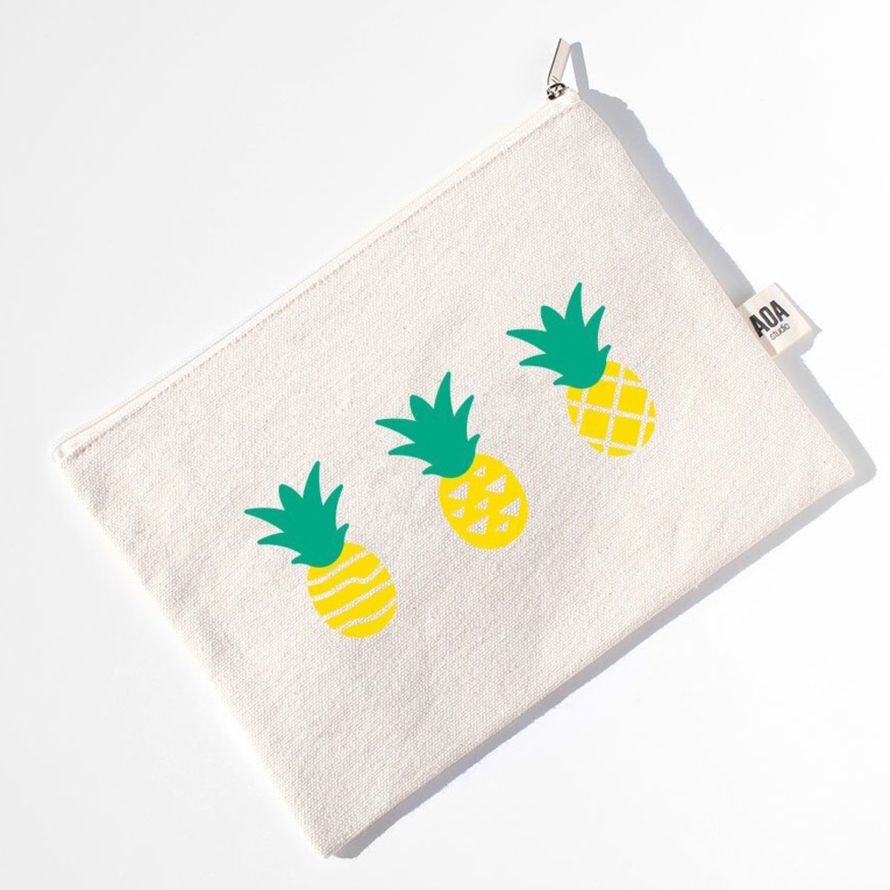 Cute canvas pouch - Pineapples 🍍